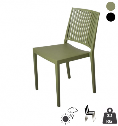 Chaise empilable polypropylene