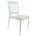 Chaises de réception empilable extérieur