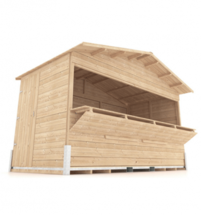Chalet bois pliable 8m2