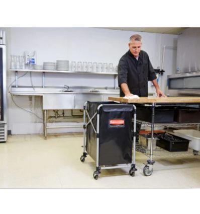 Chariot à linge pliable Rubbermaid