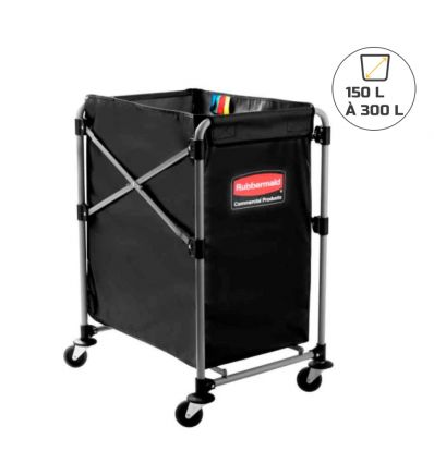 Chariot à linge pliable Rubbermaid