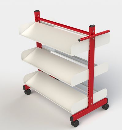 Chariot à livres bibliothèque