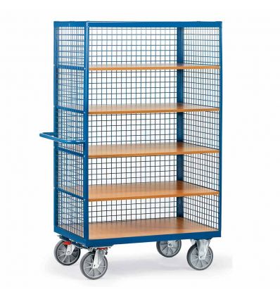Chariot armoire roulante grillagée