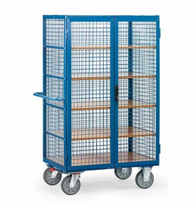 Chariot armoire roulante grillagée