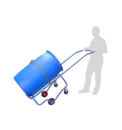Chariot chantier à fût pour vidange rapide