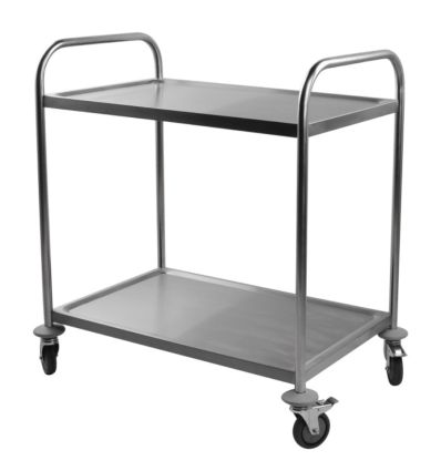 Chariot de service Inox 2 plateaux