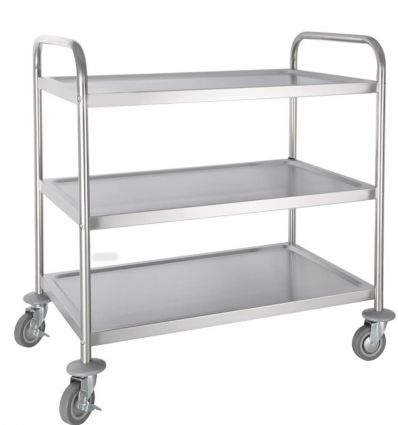 Chariot de Service Inox 3 Plateaux