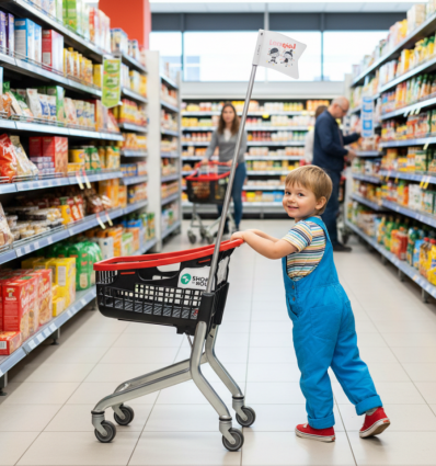 Chariot de supermarché enfant