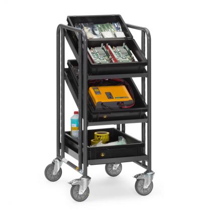 Chariot ESD porte bacs