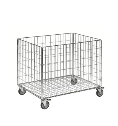 Chariot linge vrac en acier