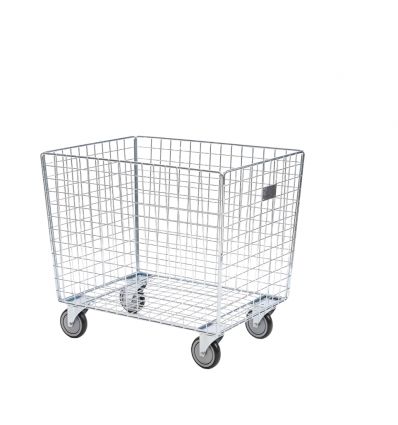 Chariot linge vrac en acier