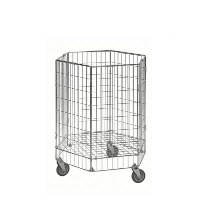 Chariot linge vrac en acier