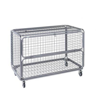 Chariot linge vrac en acier