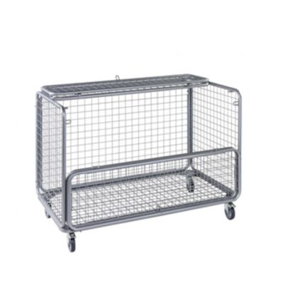 Chariot linge vrac en acier