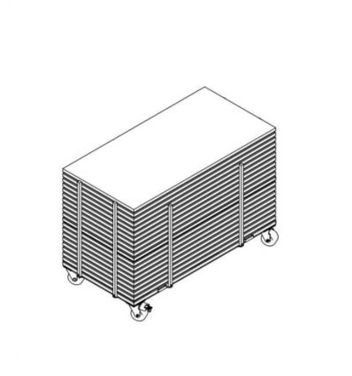 Chariot pour praticable de scène Quick Lock