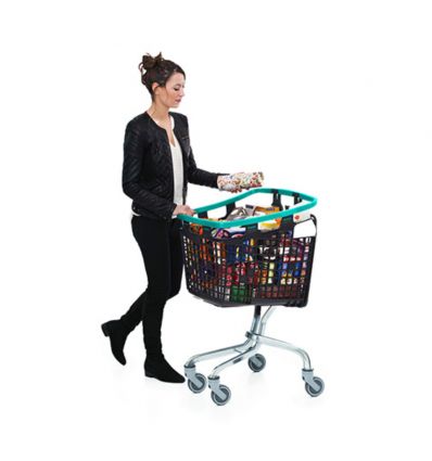 Chariot supermarché en plastique