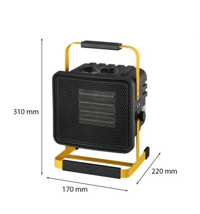 Chauffage industriel électrique mobile compact