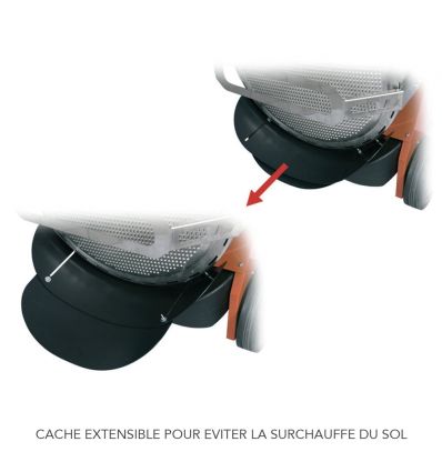 Chauffage industriel radiant mobile au fioul