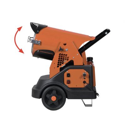 Chauffage industriel radiant mobile au fioul
