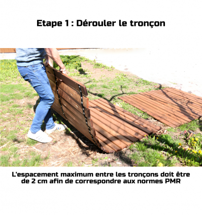 Chemin de plage en bois