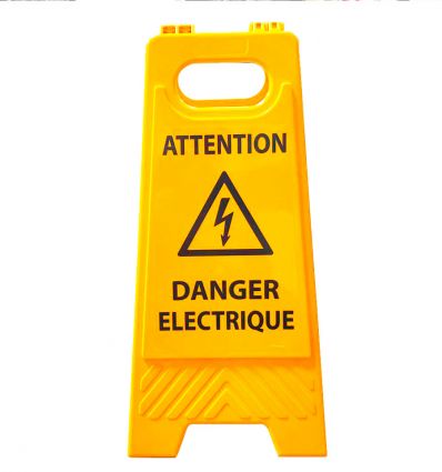 Chevalet danger plusieurs messages au choix