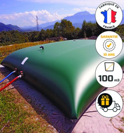 Citerne souple pour stockage d'eau 100 m3