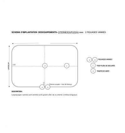 Citerne souple pour stockage d'eau 20 m3