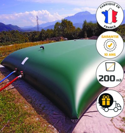 Citerne souple pour stockage d'eau 200 m3
