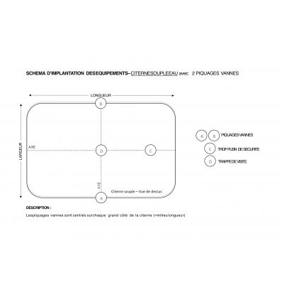 Citerne souple pour stockage d'eau 30 m3