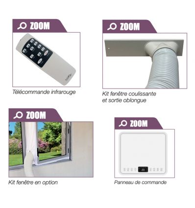 Climatiseur mobile professionnel réversible