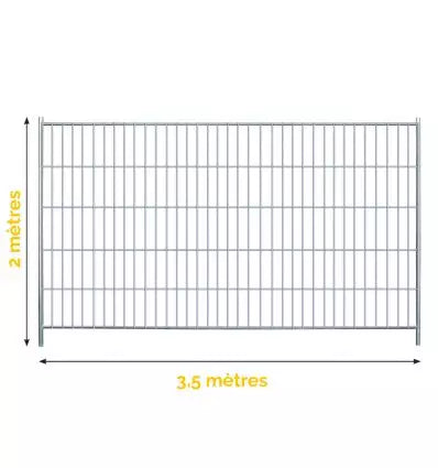 Cloture Heras 3,5 x 2 m