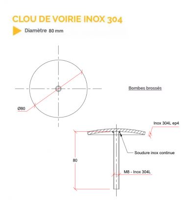 Clou de Voirie et de parking