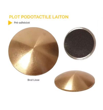 Clou Podotactile sans perçage Laiton