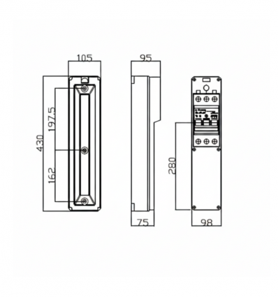 Coffret de chantier monophasé 16A
