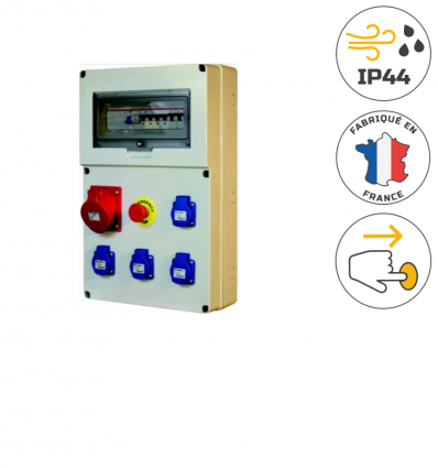 Coffret de chantier triphasé 16A