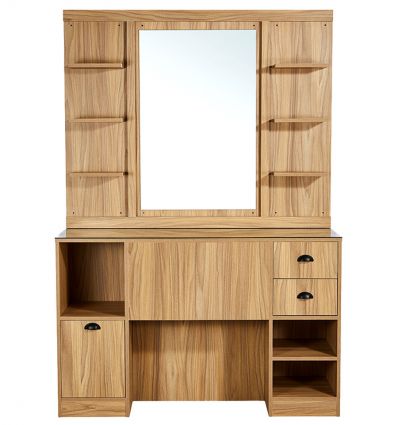 Coiffeuse Barbier en Bois avec Miroir