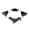 4 Coins roulants en acier 600 kg avec sac transport