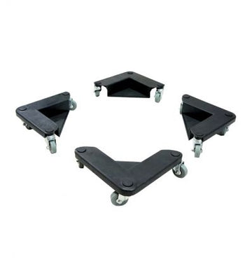 4 Coins roulants en acier 600 kg avec sac transport