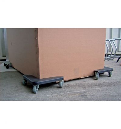 4 Coins roulants en acier 600 kg avec sac transport