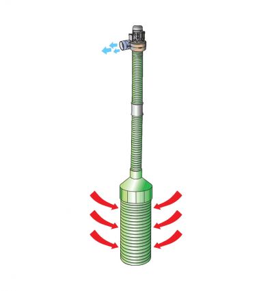 Colonne de ventilation céréales pour stockage à plat Maxi 5,3 m