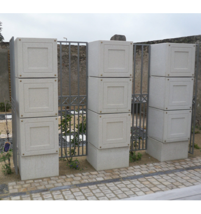 Columbarium urne funéraire cubique