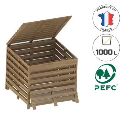 Composteur 1000 L bois
