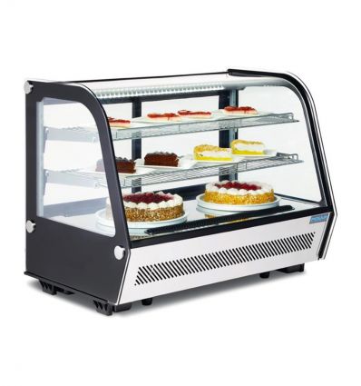 Comptoir vitrine réfrigéré de pâtisserie 120 ou 160 L