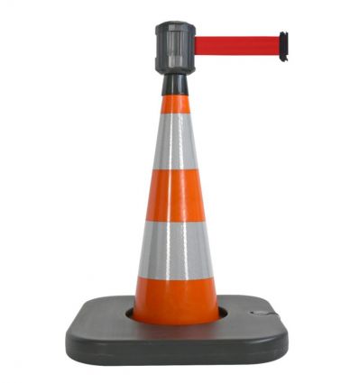 Cône de signalisation avec sangle