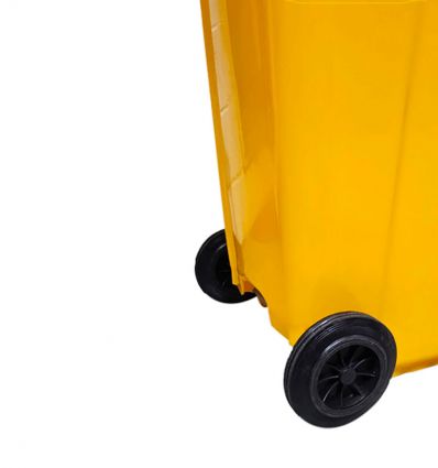 Conteneur Poubelle Jaune 240 Litres