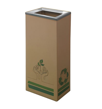 Corbeille de tri sélectif en carton