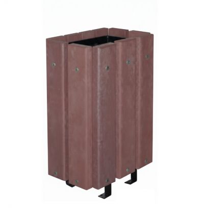 Corbeille extérieure en plastique recyclé