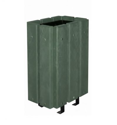 Corbeille extérieure en plastique recyclé