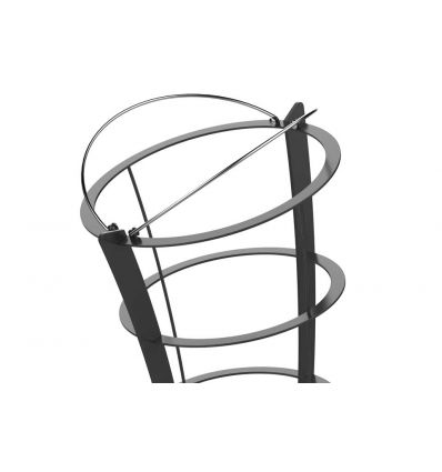 Corbeille Vigipirate en acier sur pied