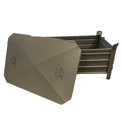 Couvercle pour caisse palette métallique